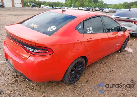 2016 Dodge Dart Gt z USA, uszkodzony, nr VIN 1C3CDFEB2GD749940